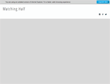 Tablet Screenshot of matchinghalfcafe.com